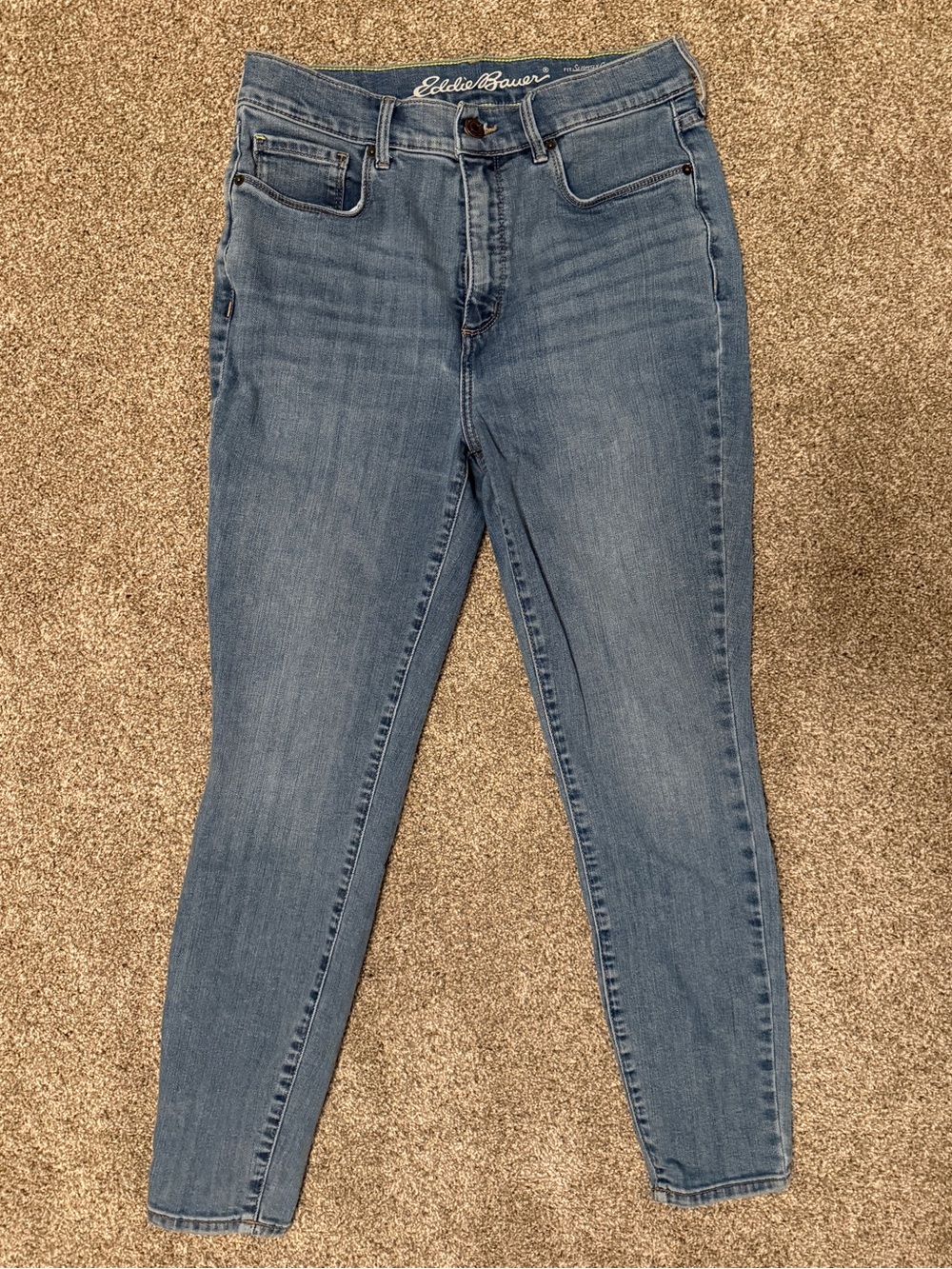 Eddie Bauer Slightly Curvy High Rise Skinny Jeans Women's Size 8